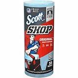 Scott Kimberly-Clark Professional Logistics Supply 75130KC Scott Shop Towels Blue 11 plug X 10,4 plug (27,9cm X 26,4cm), 1 Roll, 55 Per Pack