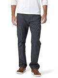 Wrangler Authentics Men's Relaxed Fit Stretch Cargo Pant, Anthracite Twill, 32W x 34L