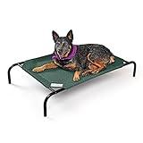 Coolaroo The Original Cooling Elevated Pet Bed, Medium, Brunswick Green