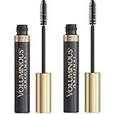 L’Oreal Paris Makeup Voluminous Original Volume Building Mascara, Black Brown, 2 Count