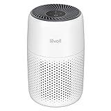 LEVOIT Air Purifiers for Bedroom Home, 3-in-1 Filter Cleaner with Fragrance Sponge for Better Sleep, Filters Smoke, Allergies, Pet Dander, Odor, Dust, Office, Desktop, Portable, Core Mini, White