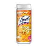 Lysol Disinfectant Wipes, Multi-Surface Antibacterial Cleaning Wipes, for Disinfecting and Cleaning, Mango and Hibiscus Scent, 35ct