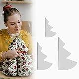 3 Pcs Fabric Christmas Tree Sewing Template,8/12/15 inch Christmas Tree Sewing Pattern Template Quilting Template,Handmade Christmas Tree Quilting Set Pattern Template,DIY Xmas Decor