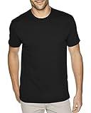 Next Level Men's Premium Fitted Sueded Crew, Blk, XX-Large