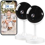 owltron Indoor Security Camera 2K, Cameras for Home Security Night Vision, Baby Monitor with Cry/Motion Detection, Pet Cameras with Phone App, WiFi Camera Indoor, 2-Way Talk, TF/Cloud Storage