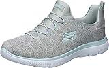 Skechers Sport Women's Summits Sneaker,light grey aqua,9 M US