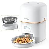 Yuposl Automatic Cat Feeders - 2L/4L Cat Food Dispenser Easy to Use, Timed Automatic Pet Feeder with Over 180-day Battery Life, 1-6 Meals Dry Food Programmable Portion Control Also for Dogs