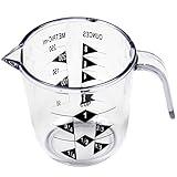 Chef Craft Select Plastic Measuring Cup, 1 Cup Capacity, Clear