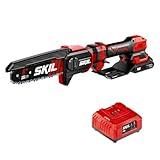 SKIL PWR CORE 20 Brushless 20V 6" Telescopic Mini Chainsaw Kit with Up to 2.8 feet Including 2.0Ah Battery and Charger-PR0601B-11