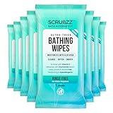 Extra Large Bath Wipes for Adults Bathing No Rinse - Disposable Body Cleansing Wipes for Men, Women & Elderly - Great for Gym, Camping, Post Surgery - Shower Wipes - 80 Count