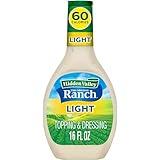 Hidden Valley Original Ranch Light Salad Dressing & Topping, Gluten Free - 16 Ounce Bottle