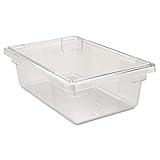 Rubbermaid Commercial Products Polycarbonate Food Storage Box/Tote, 8.5 Gallon, Clear, for Restaurant/Kitchen/Cafeteria