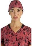 Dickies Men & Women Print Scrubs Hat DK513, One Size, Grunge N Roses