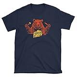 Let's Eat T-Shirt for Chicago Football Fans (SM-5XL) (Navy Soft Style Short Sleeve, X-Large)