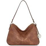 BOSTANTEN Purses for Women Vegan Leather Shoulder Bag Designer Ladies Hobo Handbags Pocketbooks, Retro Brown