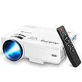 AuKing Projector, 2024 Upgraded Mini Projector, Full HD 1080P Home Theater Video Projector, Compatible with HDMI/USB/VGA/AV/Smartphone/TV Box/Laptop