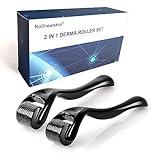 Rollnewskin 2 Pack Derma Roller Microneedle with 540 Titanium - Micro Needles Tool