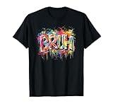 Boys Bruh Meme Funny Saying Teens Graffiti Aesthetic Kids T-Shirt