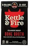 Kettle & Fire Beef Bone Broth, 100% Grass-Fed, Whole30, Gluten Free, 16.9 Oz (Pack of 6)