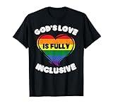 God's Love Is Fully Inclusive Rainbow Flag Gay Pride Ally T-Shirt