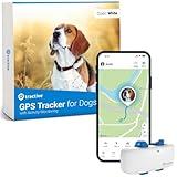 Tractive GPS Tracker for Dogs - Waterproof, GPS Location & Smart Pet Activity Tracker, Unlimited Range, Works with Any Collar (White)