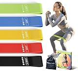 Resistance Loop Exercise Bands Exercise Bands for Home Fitness, Stretching, Strength Training, Physical Therapy,Elastic Workout Bands for Women Men Kids, Set of 5 (Multicolor)