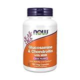 NOW Foods Supplements, Glucosamine & Chondroitin with MSM, Joint Health, Mobility and Comfort*, 180 Veg Capsules