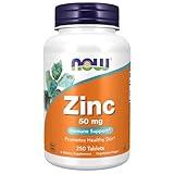 Now Foods Zinc (from 405mg of Zinc Gluconate), White, Unflavored, Tablet, 250 Count