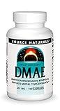 Source Naturals DMAE, Dimethylaminoethanol Bitartrate - Supports Mental Concentration*, 351mg - 100 Capsules