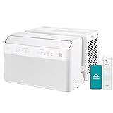 Midea 8,000 BTU U-Shaped Smart Inverter Air Conditioner –Cools up to 350 Sq. Ft., Ultra Quiet with Open Window Flexibility, Works with Alexa/Google Assistant, 35% Energy Savings, Remote Control