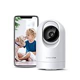 Konnek Stein 1080P Security Camera(2.4G Only), Baby Monitor 360-Degree for Home Security, Smart Home Pet Camera, with Night Vision, Compatible with Alexa & Google Assistant Home Security Camera