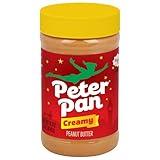 Peter Pan Creamy Peanut Butter, Made with Roasted Peanuts, Great for Peanut Butter and Jelly Sandwiches and Peanut Butter Snacks, Gluten Free Peanut Butter, 16.3 OZ Jar (Pack of 12)