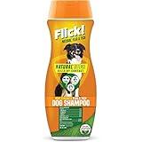 Flick! Natural Flea & Tick Max Strength Shampoo for Dogs, 22oz