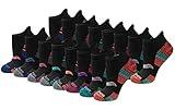 Saucony Women's RunDry Performance Heel Tab Athletic Socks, Available in S-L (8, 24, Assorted Darks (16 Pairs), Medium