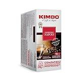 Kimbo Espresso Napoli Single Serve Compatible Coffee Capsules - Blended and Roasted in Italy - Medium to Dark Roast with a Well Balance Sweet Flavor - 40 Count