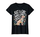 Dog Cute Just A Girl Who Loves Dogs T-Shirt