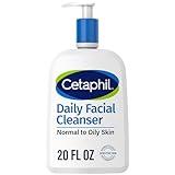 Cetaphil Face Wash, Daily Facial Cleanser for Sensitive, Combination to Oily Skin, NEW 20 oz, Gentle Foaming, Soap Free, Hypoallergenic