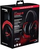 HyperX Cloud II - Gaming Headset, 7.1 Surround Sound, Memory Foam Ear Pads, Durable Aluminum Frame, Detachable Microphone, Works with PC, PS5, PS4, Xbox Series X|S, Xbox One – Red