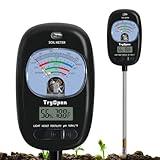 7-in-one Soil Test Kit, Soil Moisture Meter/PH Meter/Sunlight Intensity/Fertility Soil Tester, LCD Display Air & Soil Hygrometer Temperature for Garden, Farm, Lawn Care Moisture Meter for Hous Plants