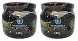 Marmara Birlik Black Olive Paste Plain, Olive Spread, 2 pack -each 12 oz/ 340 gr