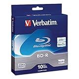 Verbatim BD-R Blu-Ray Disc, 25GB, 6X, 10/Pk