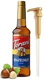 Hazlenut Coffee Flavored Syrup 25 4 Ounces Hazelnut Syrup Coffee Toppings with Fresh Finest Coffee Syrup Dispenser Pump