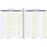 Adams Bookkeeping Record Book, Monthly Format, White (AFR71), 8.5 x 11 inches