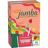 Jamba Fruit Flavored Snacks, Strawberry Surf Rider, Smoothie Inspired Flavors, Gluten Free Snack, 16.8 oz (14 Pouches)