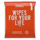 HyperGo Full-Body Rinse-Free Hypoallergenic Biodegradable Bathing Wipes –All Natural, Refreshing Anytime Anywhere, Post Workout, Camping, Travel, Daily Life, 12”x12” X-Large 20-count, Unscented 1 Pack