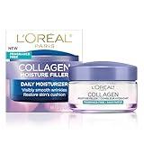 L'Oreal Paris Collagen Daily Face Moisturizer, Reduce Wrinkles, Face Cream, Fragrance Free 1.7 oz