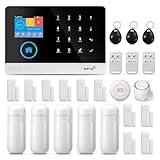 PGST Smart Home Security System 24 Kits,Wireless Alarm Security System APP Alert,Remote Controls,Monitor Window Door Sensor,Work w/Alexa for Villa Home Apartment