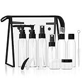 Morfone Travel Bottles kit, TSA Approved Travel Size Containers for Toiletries Leak Proof Refillable Liquid Travel Accessories with Toiletry Bag for Cosmetic Shampoo Conditioner Lotion