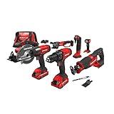 CRAFTSMAN V20 Power Tool Combo Kit, 9-Tool Cordless Power Tool Set with 2 Batteries and Charger (CMCK700D2)