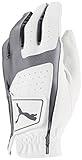 PUMA Golf Men's Flexlite Golf Glove (Bright White-Quiet Shade, X-Large, Left Hand)